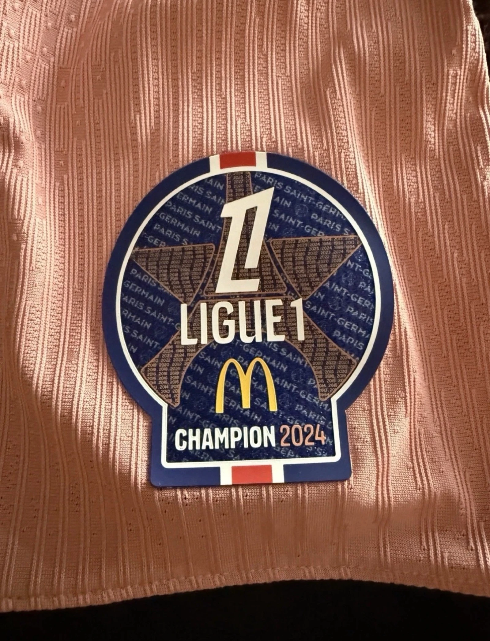 Official Psg Jersey 2024/2025 Vapor Match Dembele Size L Ligue 1 Top Scorer – photo 3